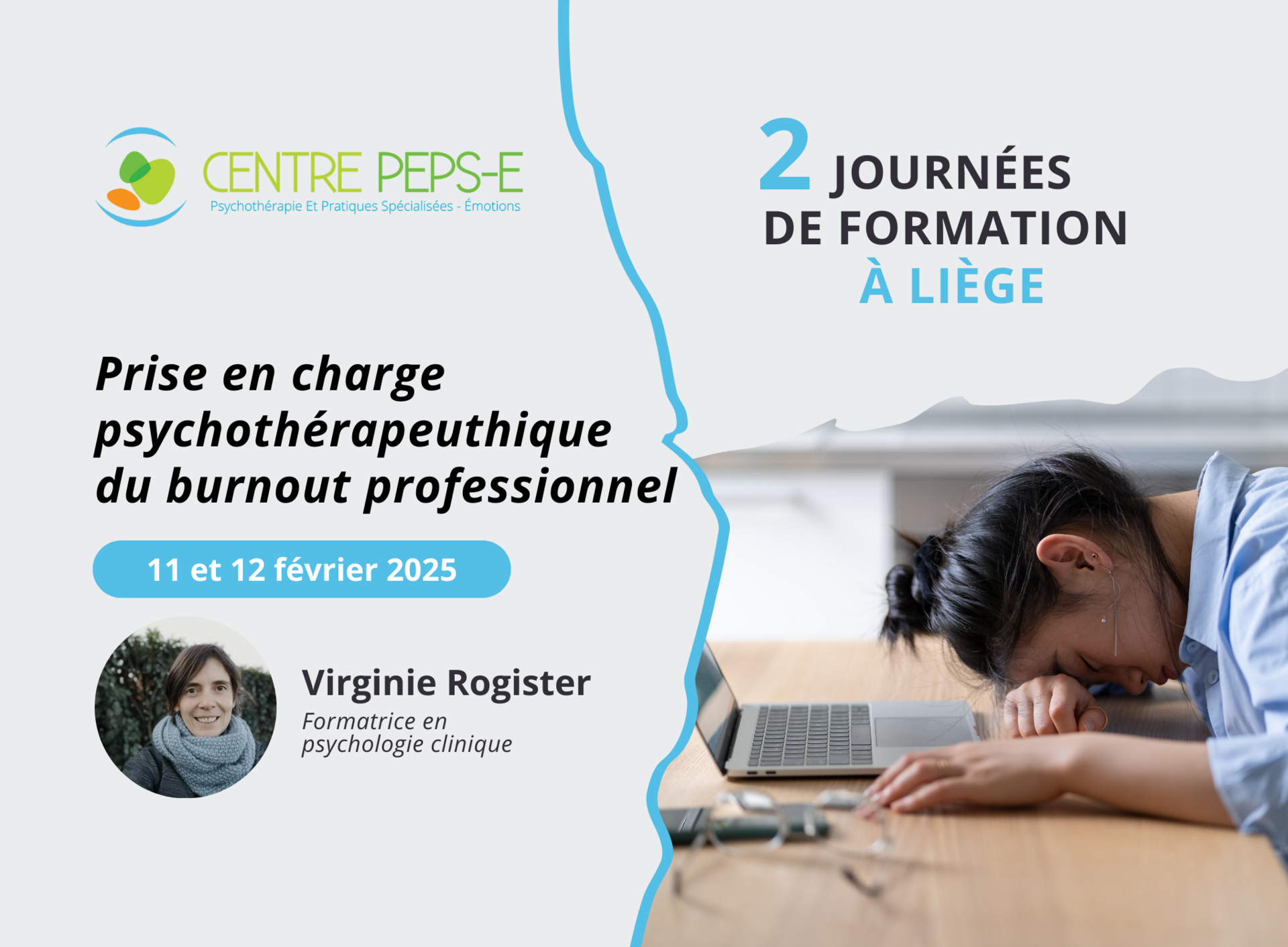 2 journées de formation (Liège) - Prise en charge psychothérapeutique du burnout professionnel - 11 et 12 février 2025